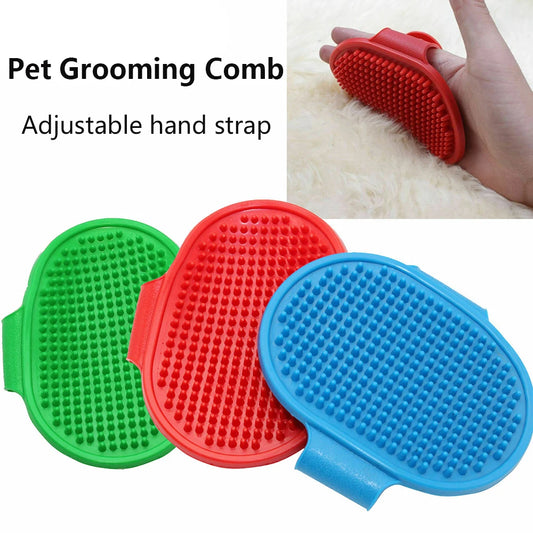 Pet Grooming Brush Cat Dog Detaining Massage Rubber Comb For Long & Short Hair Dog Grooming Gloves Pet Bath Brush Pet Supplies