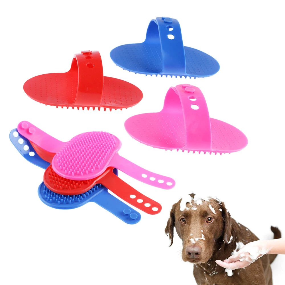 Pet Grooming Brush Cat Dog Detaining Massage Rubber Comb For Long & Short Hair Dog Grooming Gloves Pet Bath Brush Pet Supplies