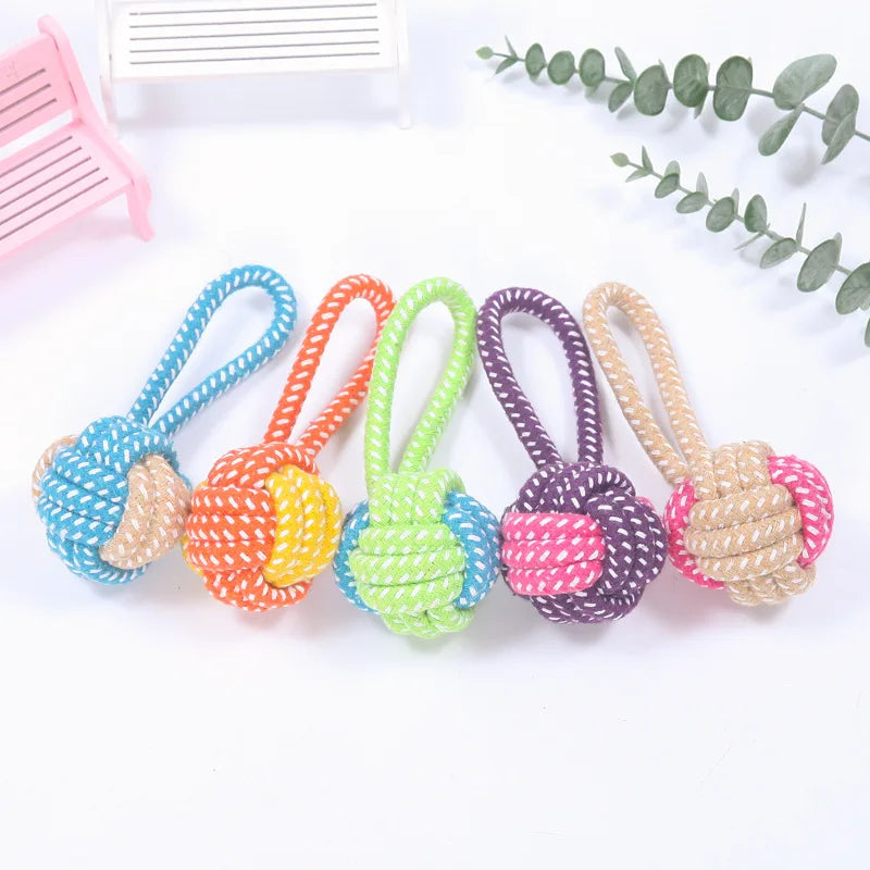 Interactive Cotton Rope Mini Dog Toys Ball for Dogs Accessories Toothbrush Chew Puppy Toy for Large Small Dogs Toy Pet Dog Toy