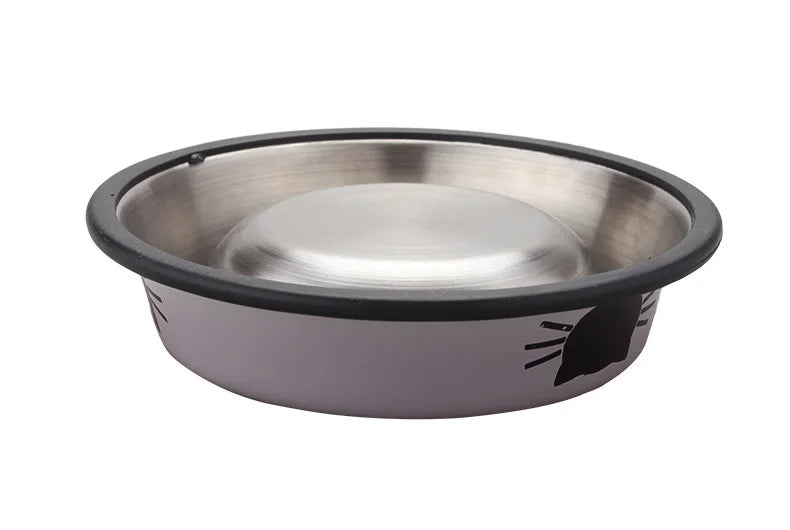 New Assemblable Multicolor Stainless Steel Dog Cat Bowl Non-slip Non-fall Eat Drink Pet Food Container Feeder Dish Bowl